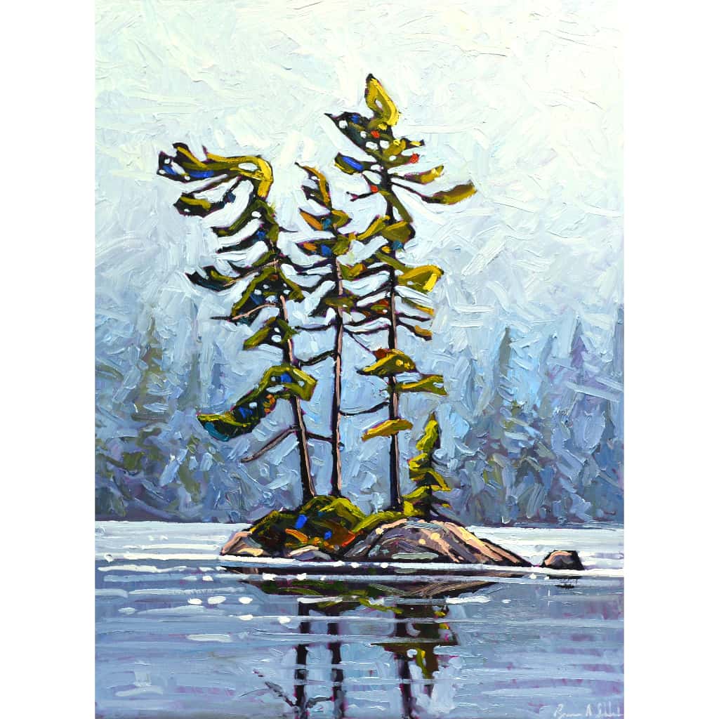 Enchanting Island Reflections | 40" x 30" Oil on Canvas Ryan Sobkovich