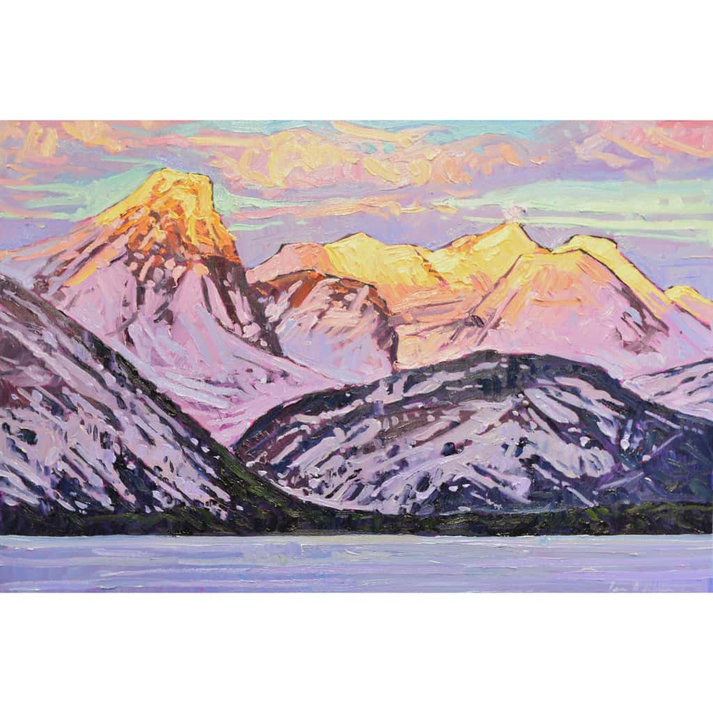 Ryan Sobkovich Majestic Kananaskis Range | 24" x 36" Oil on Canvas