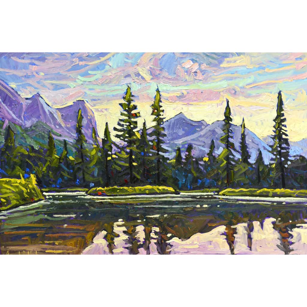 Ryan Sobkovich Rockey Mountain Reflections | 24" x 36" Oil on Canvas