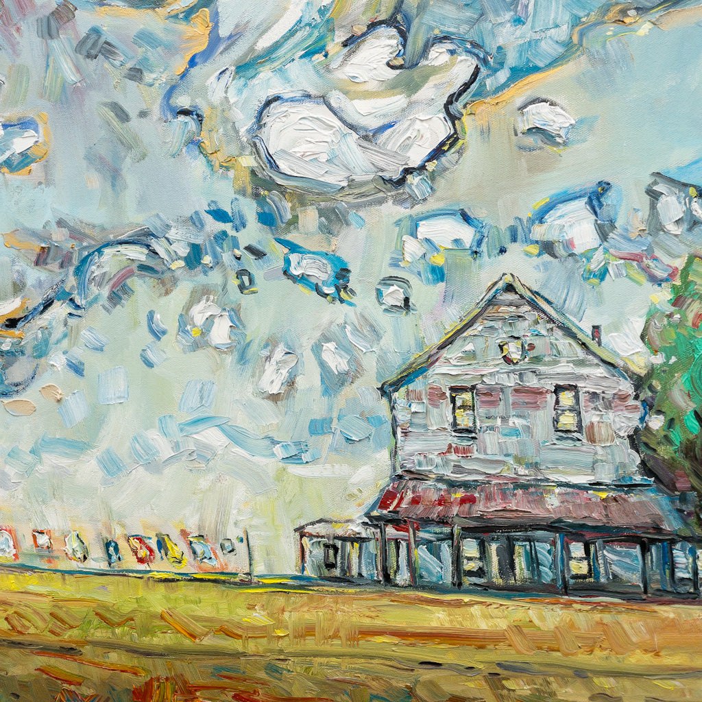 Our Summer Wash Day | 40" x 60" Oil on Canvas Steve R. Coffey