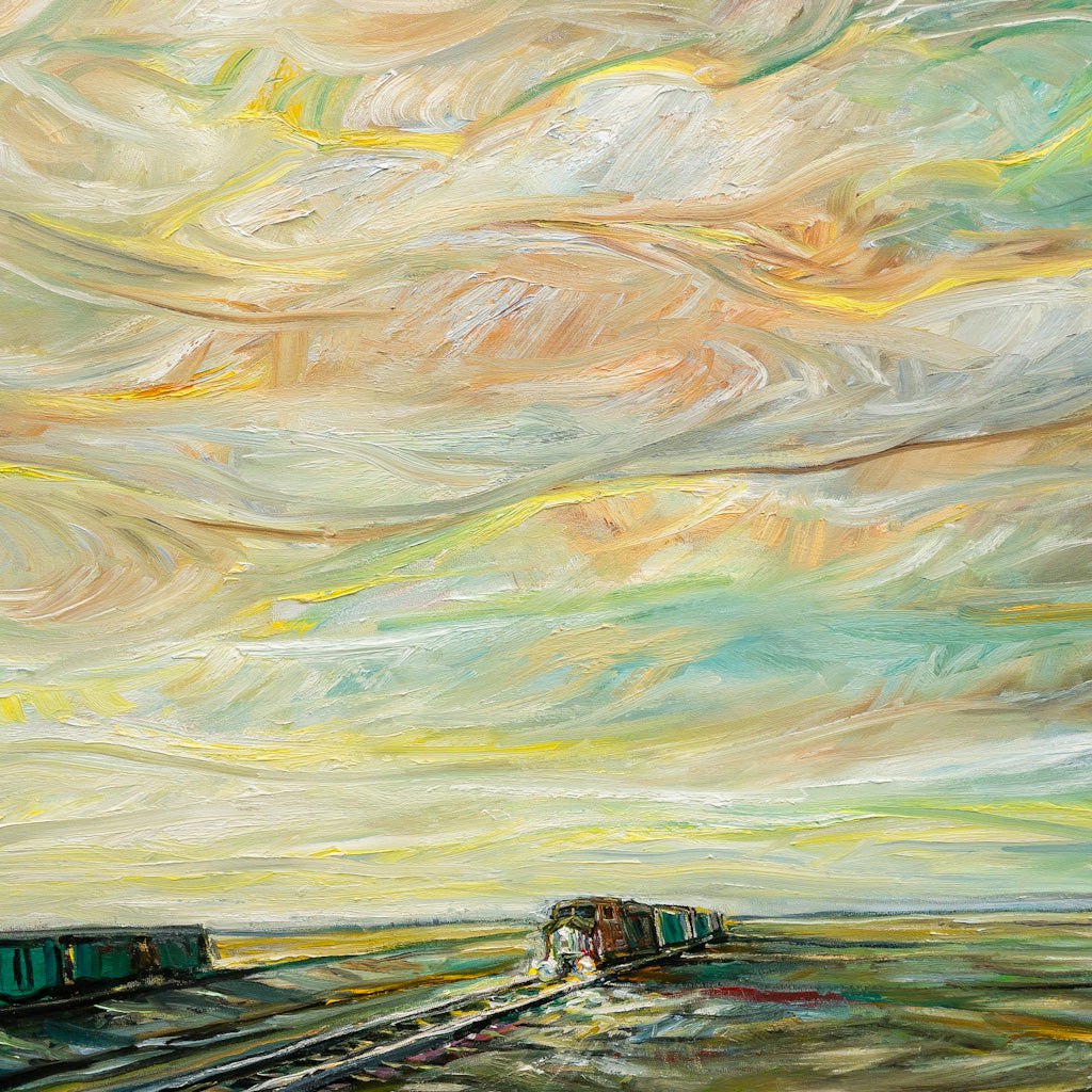 Steve R. Coffey Prairie Stage | 36" x 48" Oil on Canvas