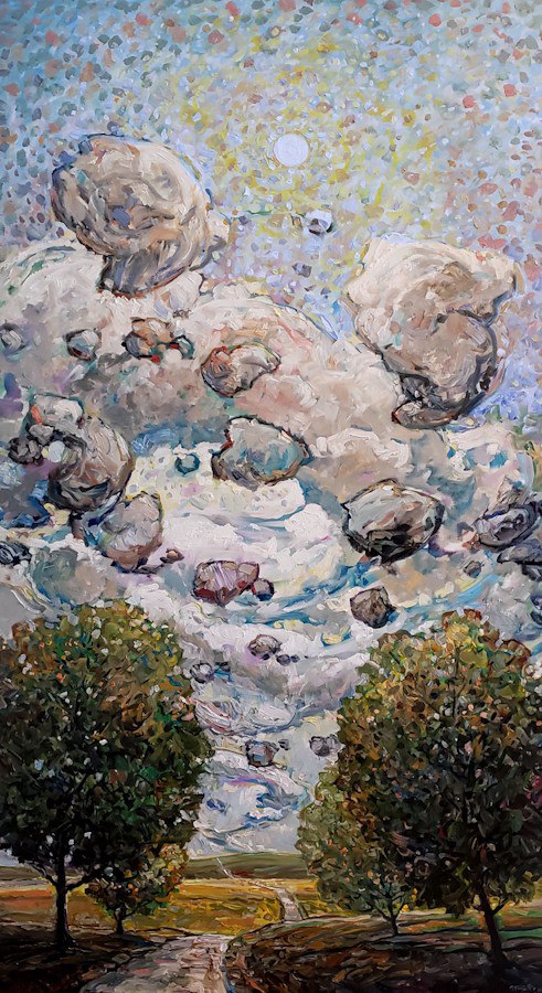 Sky Blossom | 48" x 30" Oil on Canvas Steve R. Coffey