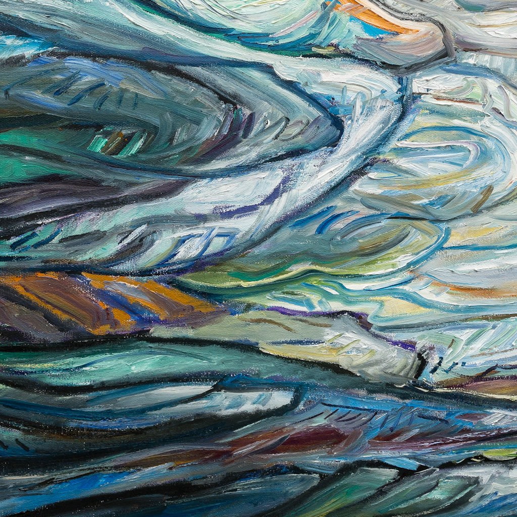 Summer Swirl Day | 36" x 48" Oil on Canvas Steve R. Coffey