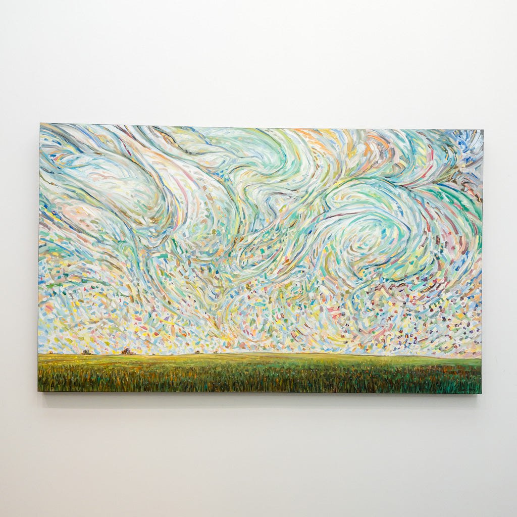 Steve R. Coffey Swirl Team | 36" x 60" Oil on Canvas
