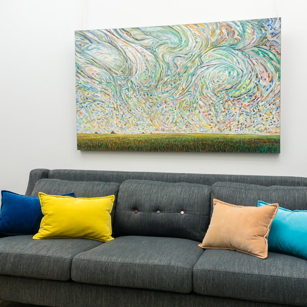 Swirl Team | 36" x 60" Oil on Canvas Steve R. Coffey