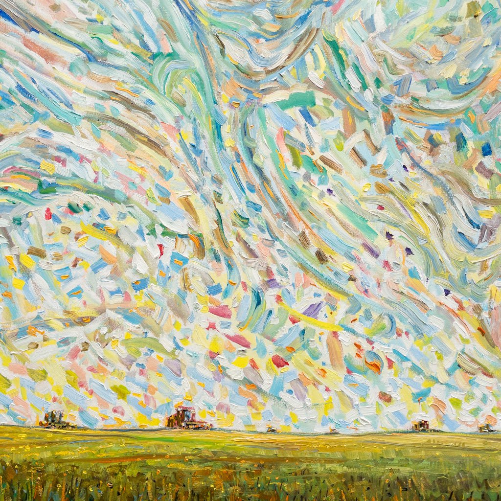 Swirl Team | 36" x 60" Oil on Canvas Steve R. Coffey