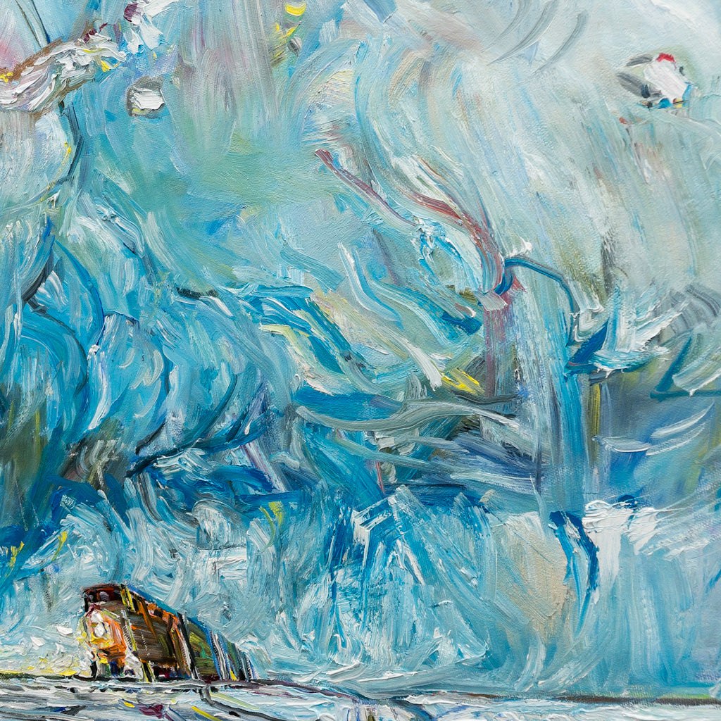 Steve R. Coffey The Winter Haul | 36" x 60" Oil on Canvas