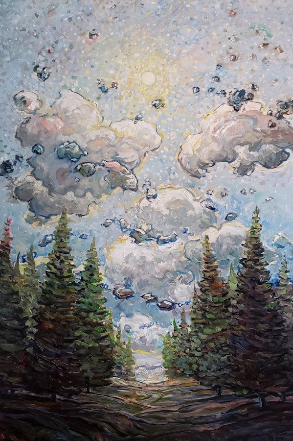 Tree Lane | 72" x 40" Oil on Canvas Steve R. Coffey