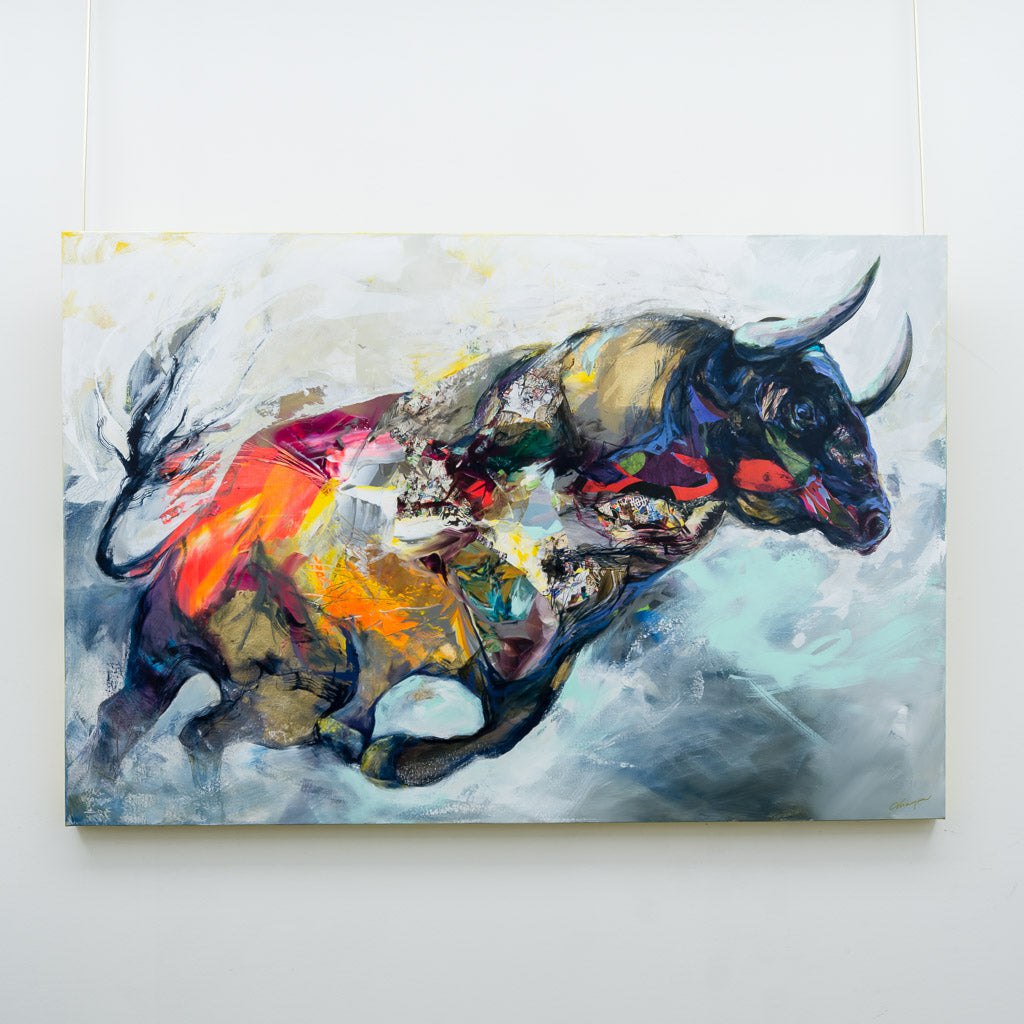 Survival Instinct | 40" x 60" Mixed Media on Canvas Annabelle Marquis