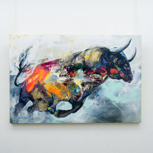 Annabelle Marquis Survival Instinct | 40" x 60" Mixed Media on Canvas