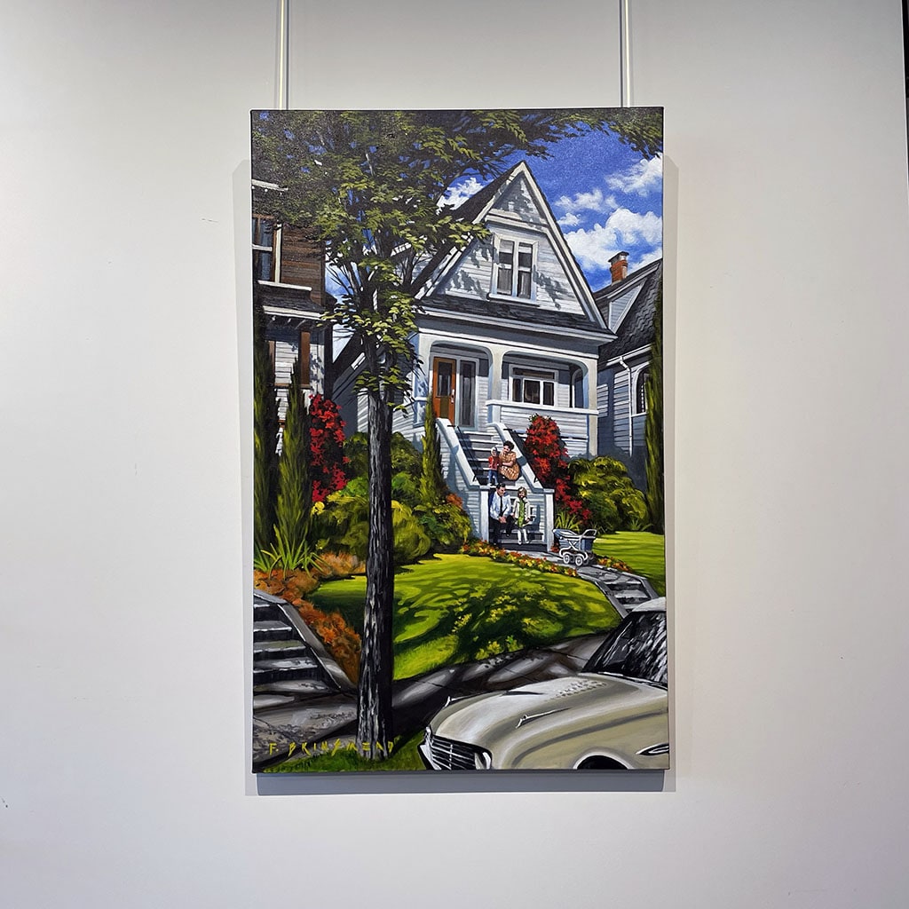 Fraser Brinsmead Our House on East 11th | 48" x 30" Acrylic on Canvas