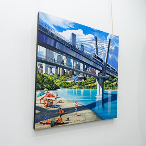 Fraser Brinsmead Accidental Beach | 36" x 36" Acrylic on Canvas