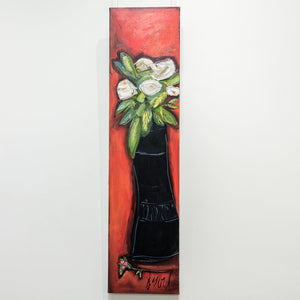Josée Lord White Buttercup | 48" x 12" Acrylic on Canvas