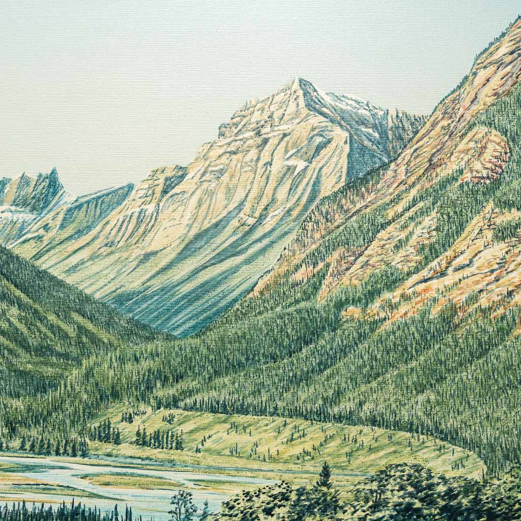 Valley Summer, Kananaskis 1992 | 30" x 40" Acrylic on Canvas W. H. Webb