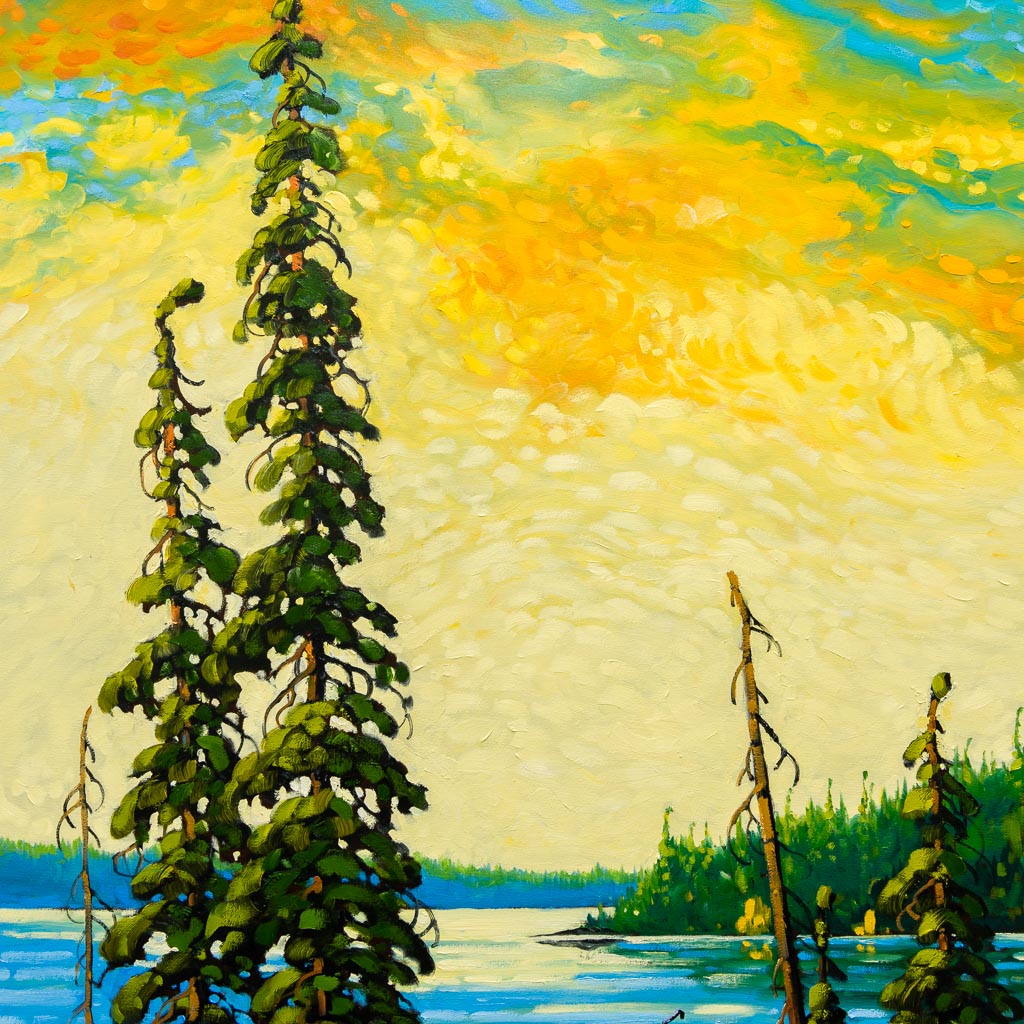 September Shores, Ingraham Trail | 60" x 30" Oil on Canvas Rod Charlesworth