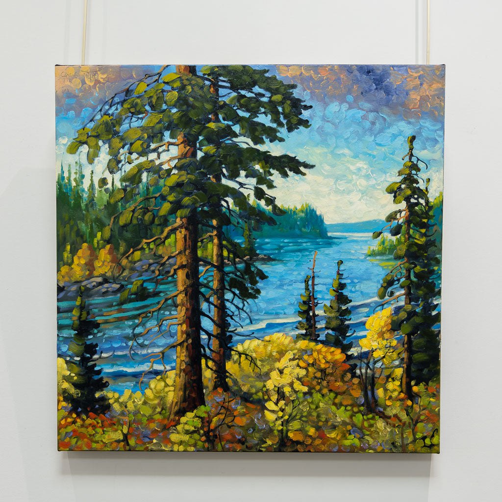 Autumn, Gulf Islands | 24&quot; x 24&quot; Oil on Canvas Rod Charlesworth
