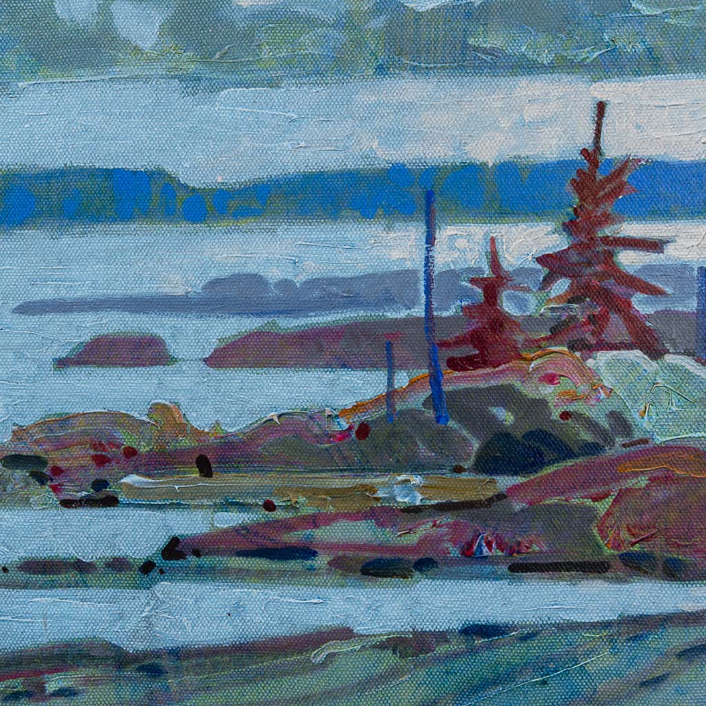 Below Snowdrift (2000's) | 11" x 14" Acrylic on Canvas Robert Genn