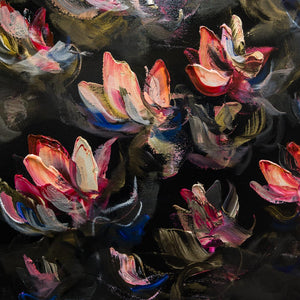 Vé Boisvert Flowers of Resilience | 48" x 48 " Acrylic on Canvas