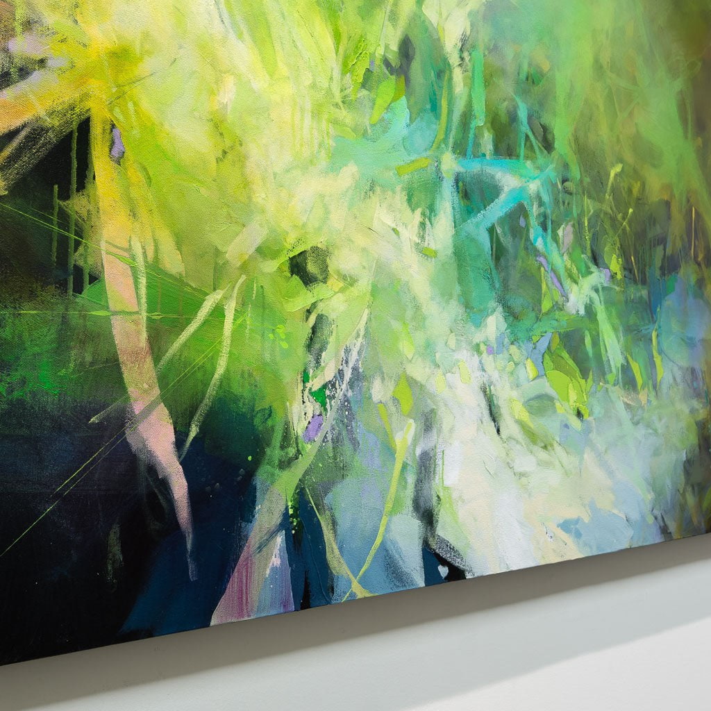 Spring Secrets | 48" x 74" Mixed Media on canvas Blu Smith