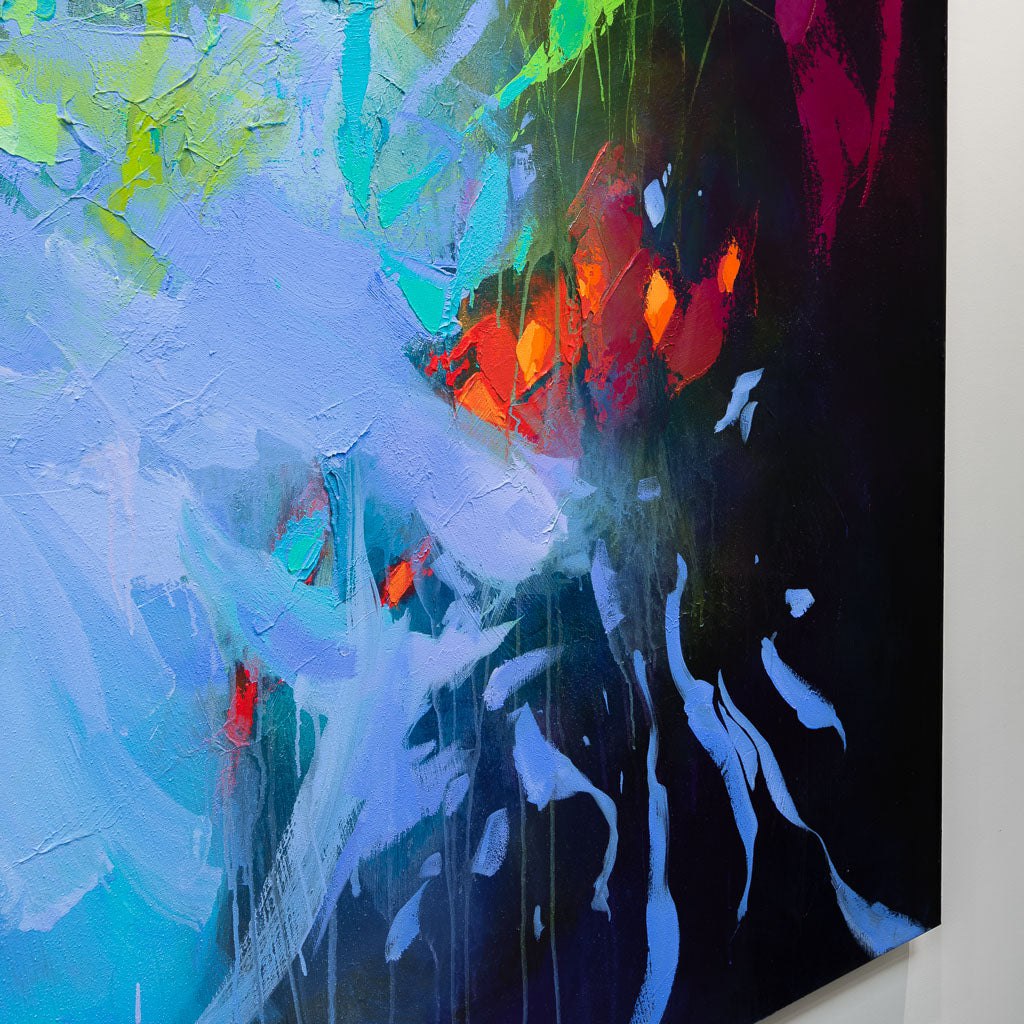 White Water | 66" x 106" Mixed Media on canvas Blu Smith