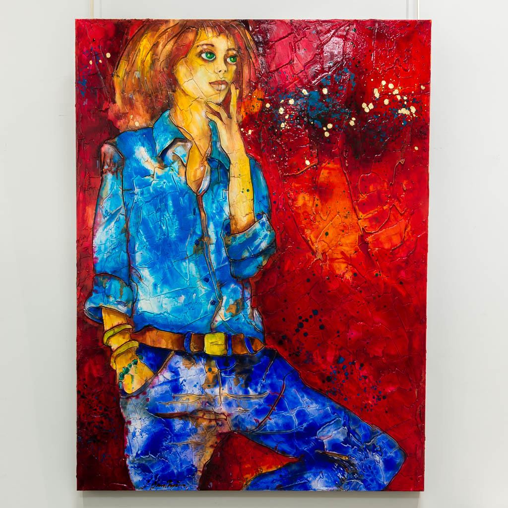 Joanne Gauthier Breathe | 40" x 30" Oil on Canvas