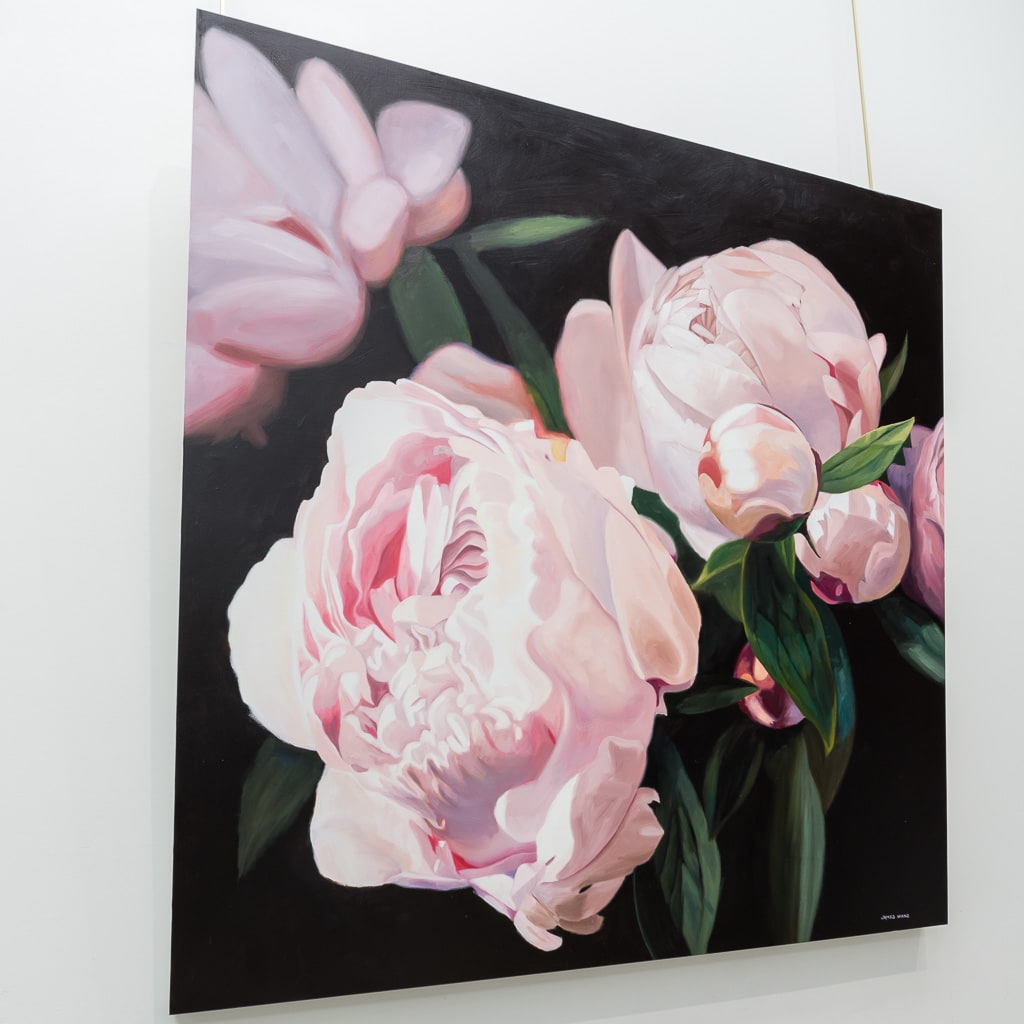 Peony Duet | 40" x 40" Oil on Panel James Wiens