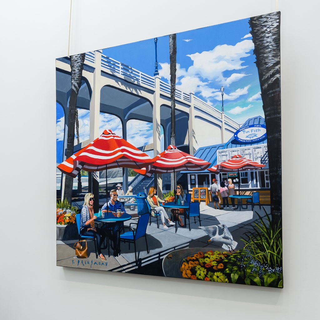 Sunday Afternoon, Oceanside CA | 36" x 36" Acrylic on Canvas Fraser Brinsmead
