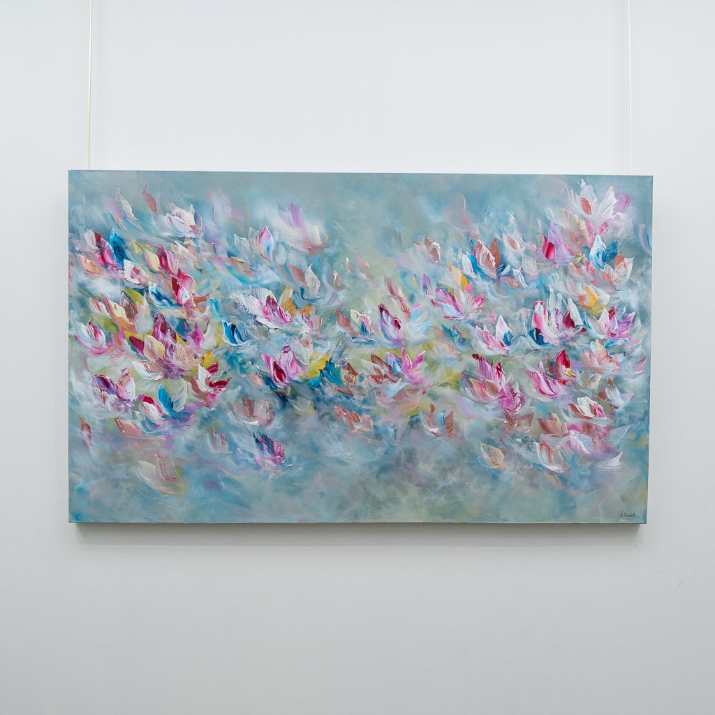 Vé Boisvert Les fleurs du paradis | 36" x 60" Acrylic on Canvas