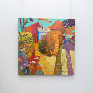 Paul Jorgensen Country Lane Cork | 36" x 36" Acrylic on Canvas