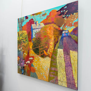 Paul Jorgensen Country Lane Cork | 36" x 36" Acrylic on Canvas