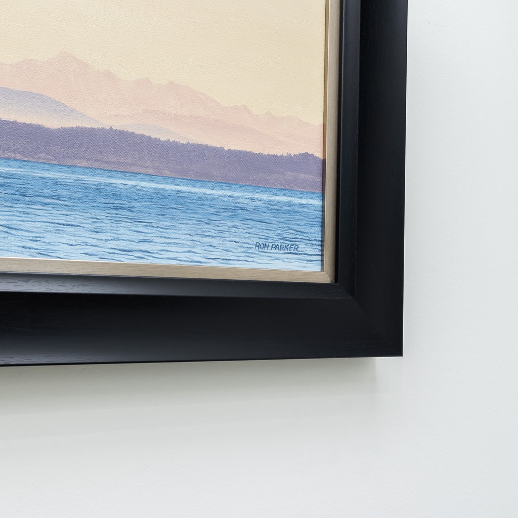 Mount Baker Before Dawn (2019) | 12" x 36" Oil on Canvas Ron Parker