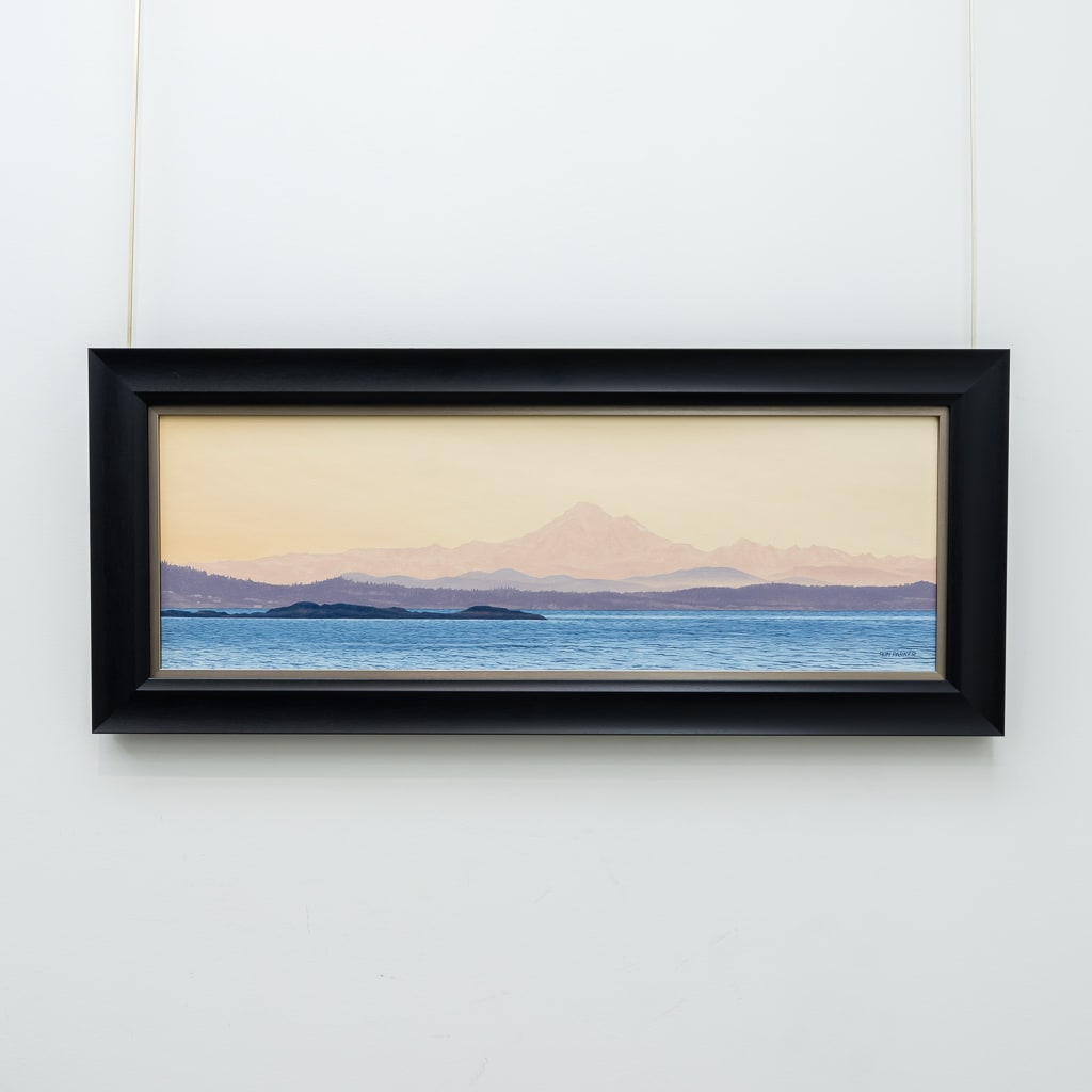 Mount Baker Before Dawn (2019) | 12&quot; x 36&quot; Oil on Canvas Ron Parker