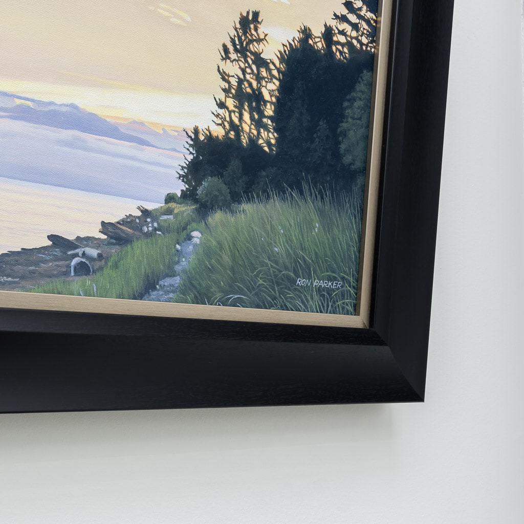 Qualicum Beach Dawn (2018) | 14" x 48" Oil on Canvas Ron Parker