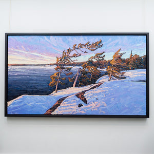 Ryan Sobkovich Radiant Light Over the Bay | 48" x 84" Oil on Canvas