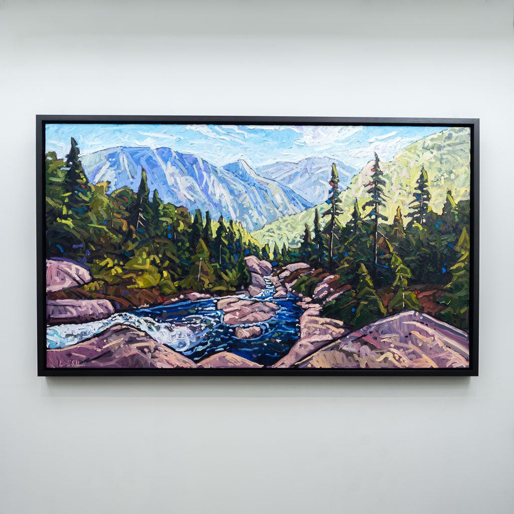 A Hike Through Strathcona Park | 48" x 84" Oil on Canvas Ryan Sobkovich