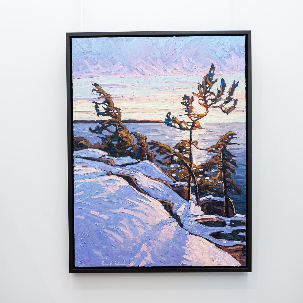 Ryan Sobkovich Cascading Shadows at Twilight | 40&quot; x 30&quot; Oil on Canvas