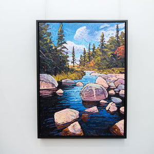 Ryan Sobkovich A Backcountry Paddle, Algonquin | 40" x 30" Oil on Canvas