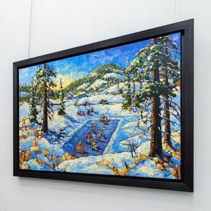 Rod Charlesworth Winter Shinny | 24" x 36" Oil on Canvas