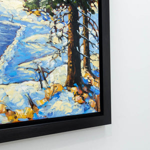 Rod Charlesworth Winter Shinny | 24" x 36" Oil on Canvas