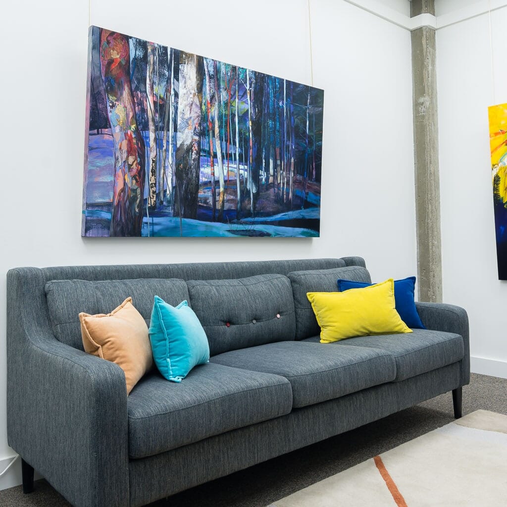 La forêt hercynienne | 36" x 60" Mixed Media on Canvas Annabelle Marquis
