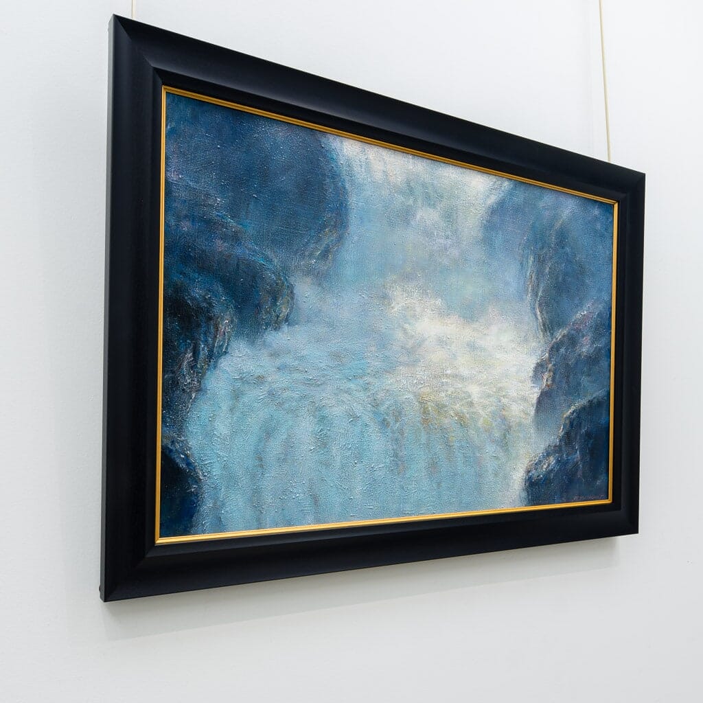 Le descente | 24" x 36" Acrylic Gouache on Canvas Martin Blanchet