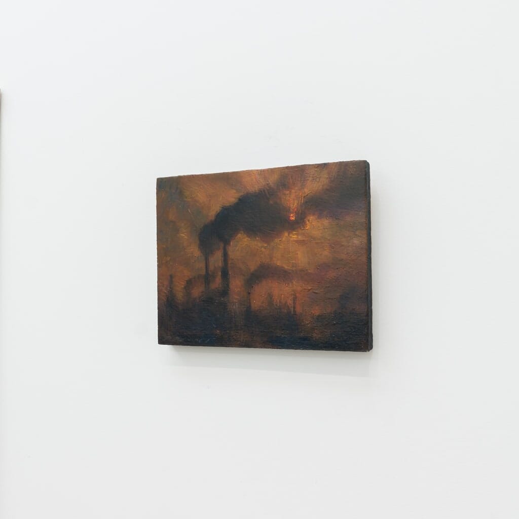 Éclipse | 7" x 9" Acrylic Gouache on Canvas Martin Blanchet