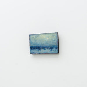 Martin Blanchet Ciel voilé | 4" x 6" mixed media on panel