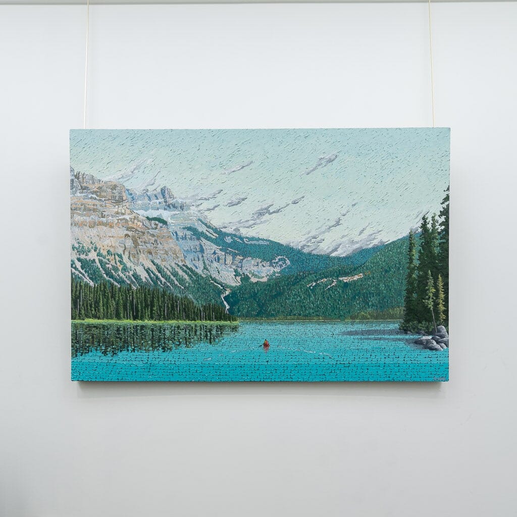 Through the Eyes of a Canoeist | 40" x 60" Oil on Canvas Joel Mara