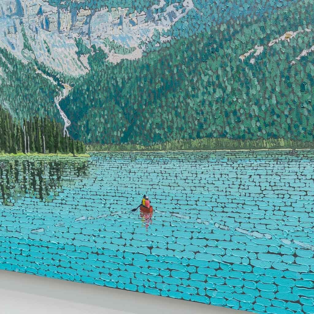 Through the Eyes of a Canoeist | 40" x 60" Oil on Canvas Joel Mara