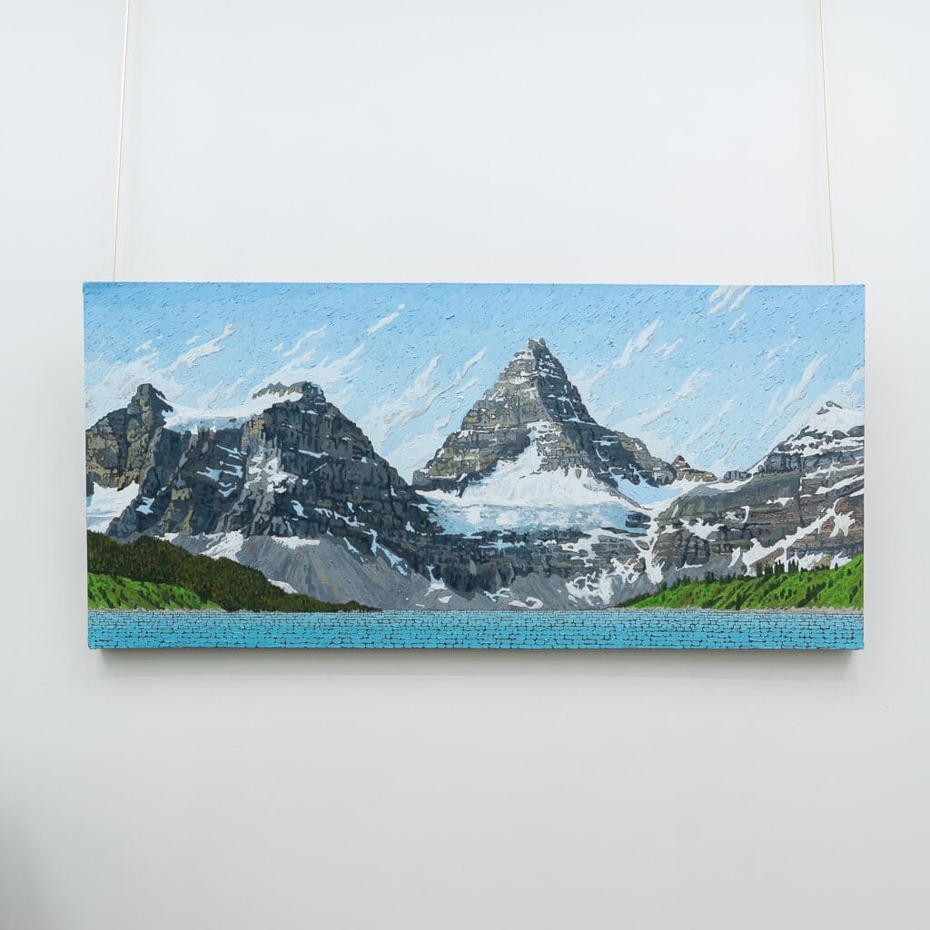 The Glaciers of Assiniboine Mountain | 28" x 60" Oil on Canvas Joel Mara