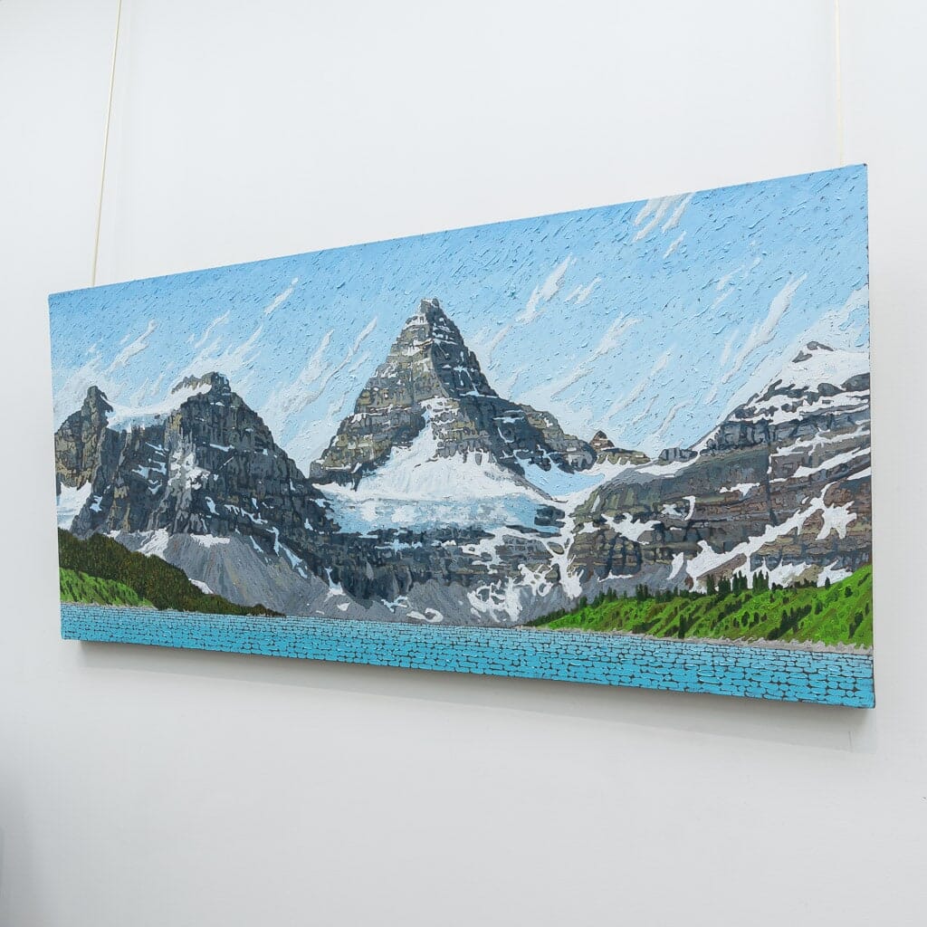 The Glaciers of Assiniboine Mountain | 28" x 60" Oil on Canvas Joel Mara