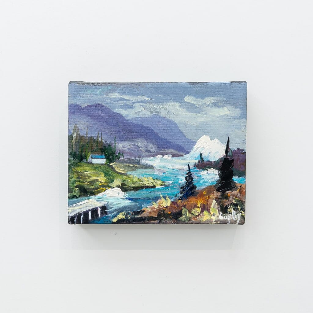 Guy Roy Lumiere sur le Glacier | 8" x 10" Oil on Canvas