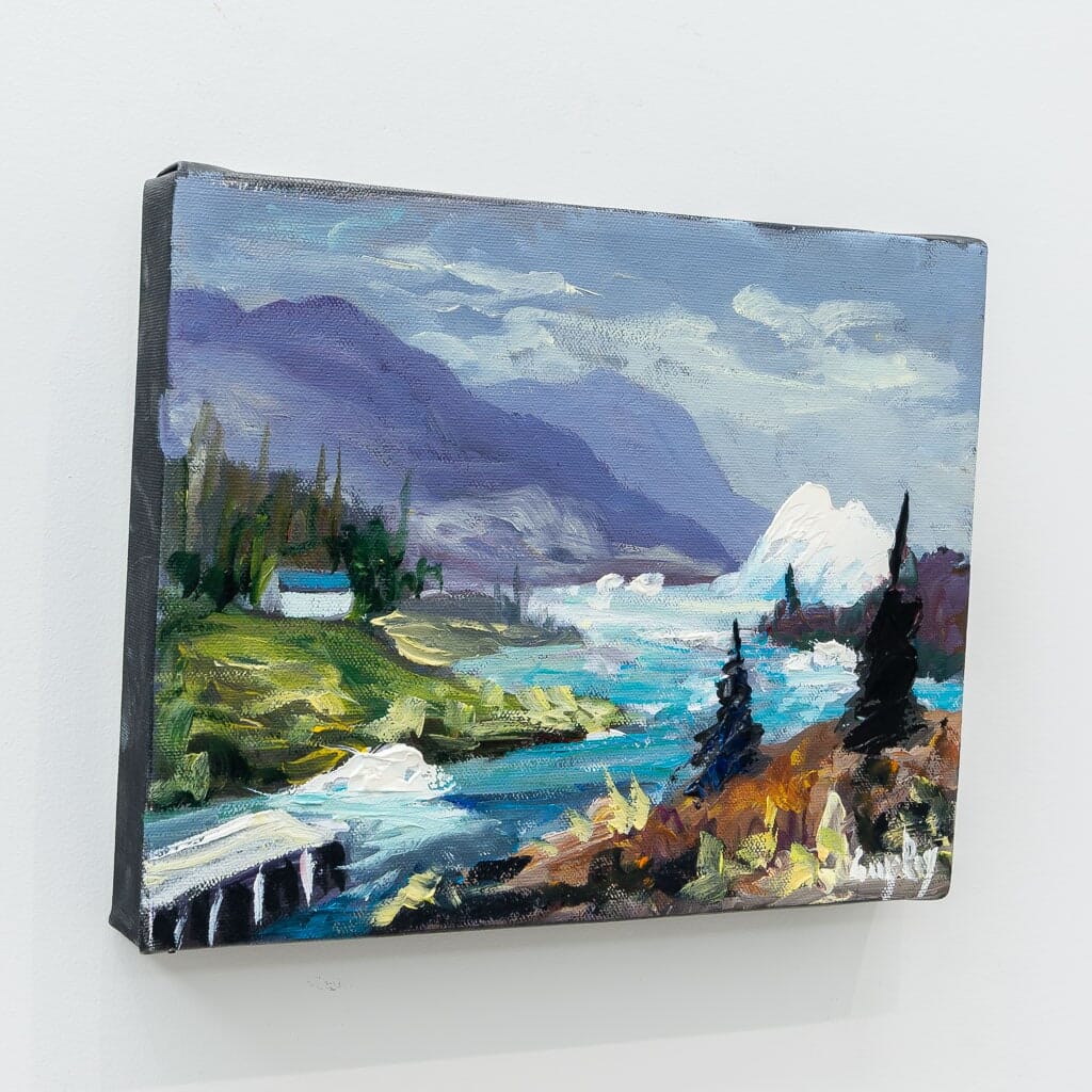 Lumiere sur le Glacier | 8" x 10" Oil on Canvas Guy Roy