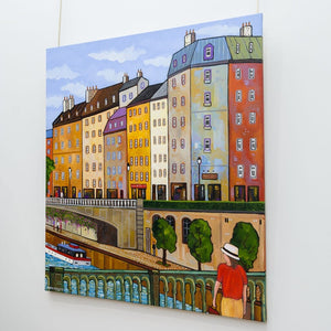 Alain Bédard Alone in Paris | 40" x 36" Acrylic on Canvas